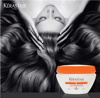 Волосы после ухода Kerastase Nutritive для сухих и чувствительных волос